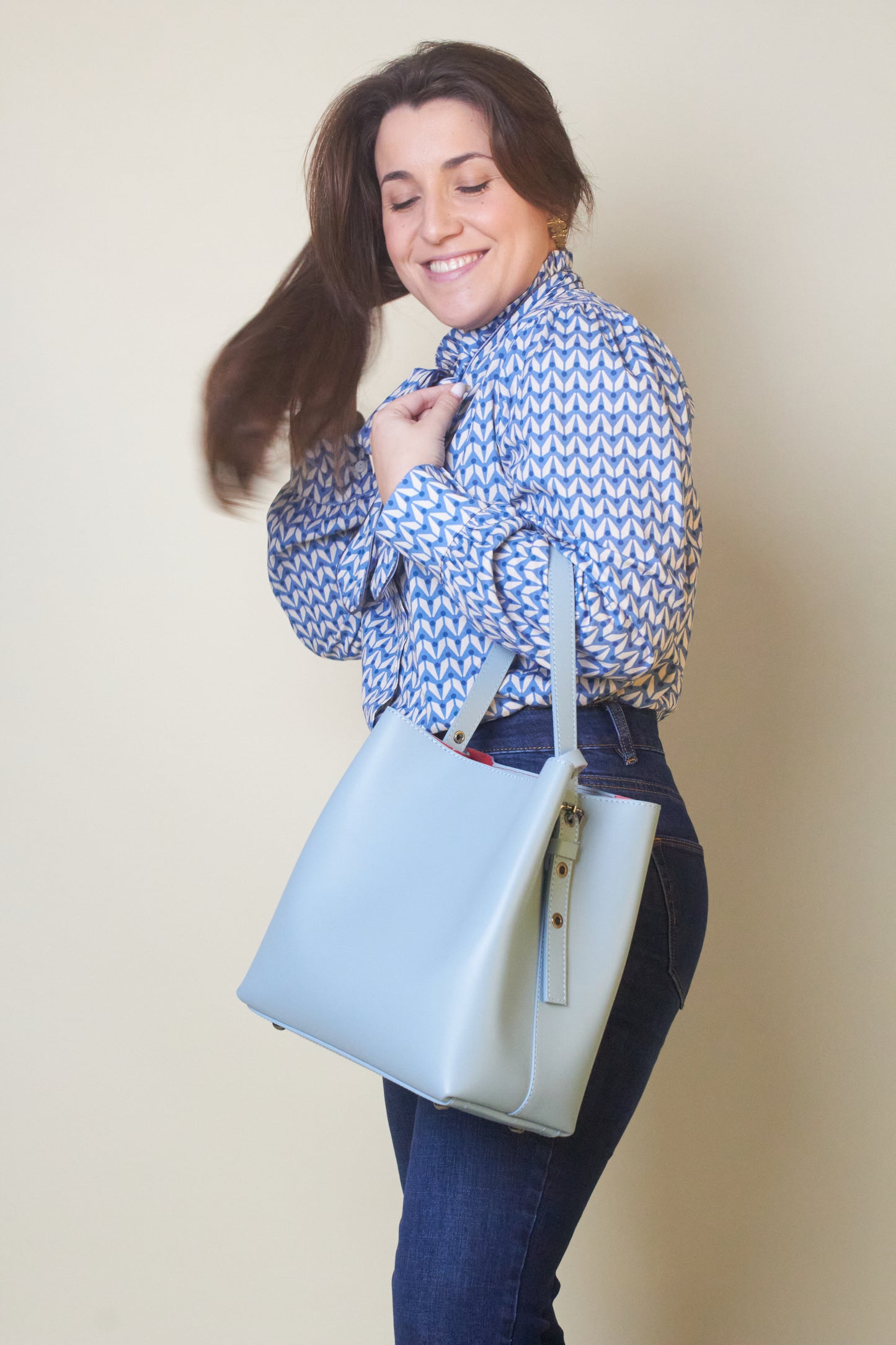 Mala Bucket Azul