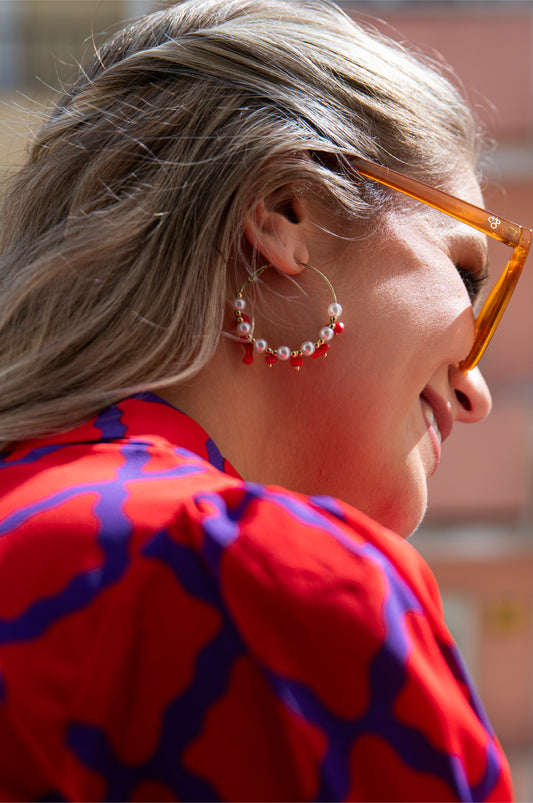 "Pomegranate" earrings